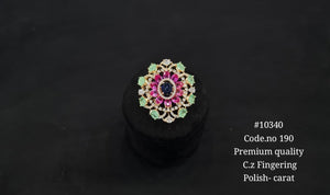 Cz Fingerring 10340 - KRISHNA'S SWETA JEWELLERY