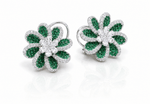Cz Flower Studs 01657 - KRISHNA'S SWETA JEWELLERY