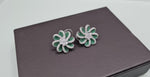 Cz Flower Studs 01657 - KRISHNA'S SWETA JEWELLERY