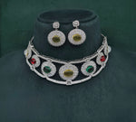 Cz GK Choker 07902 - KRISHNA'S SWETA JEWELLERY