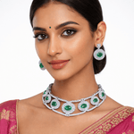 Cz GK Choker 07902 - KRISHNA'S SWETA JEWELLERY