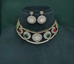 Cz GK Choker 07902 - KRISHNA'S SWETA JEWELLERY