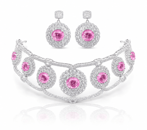 Cz GK Choker 07902 - KRISHNA'S SWETA JEWELLERY