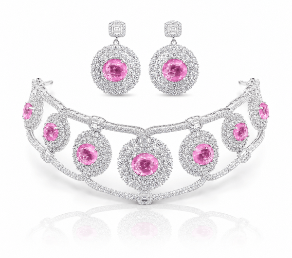 Cz GK Choker 07902 - KRISHNA'S SWETA JEWELLERY