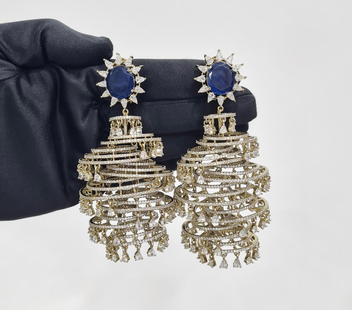 Cz Jhumki 09063 - KRISHNA'S SWETA JEWELLERY