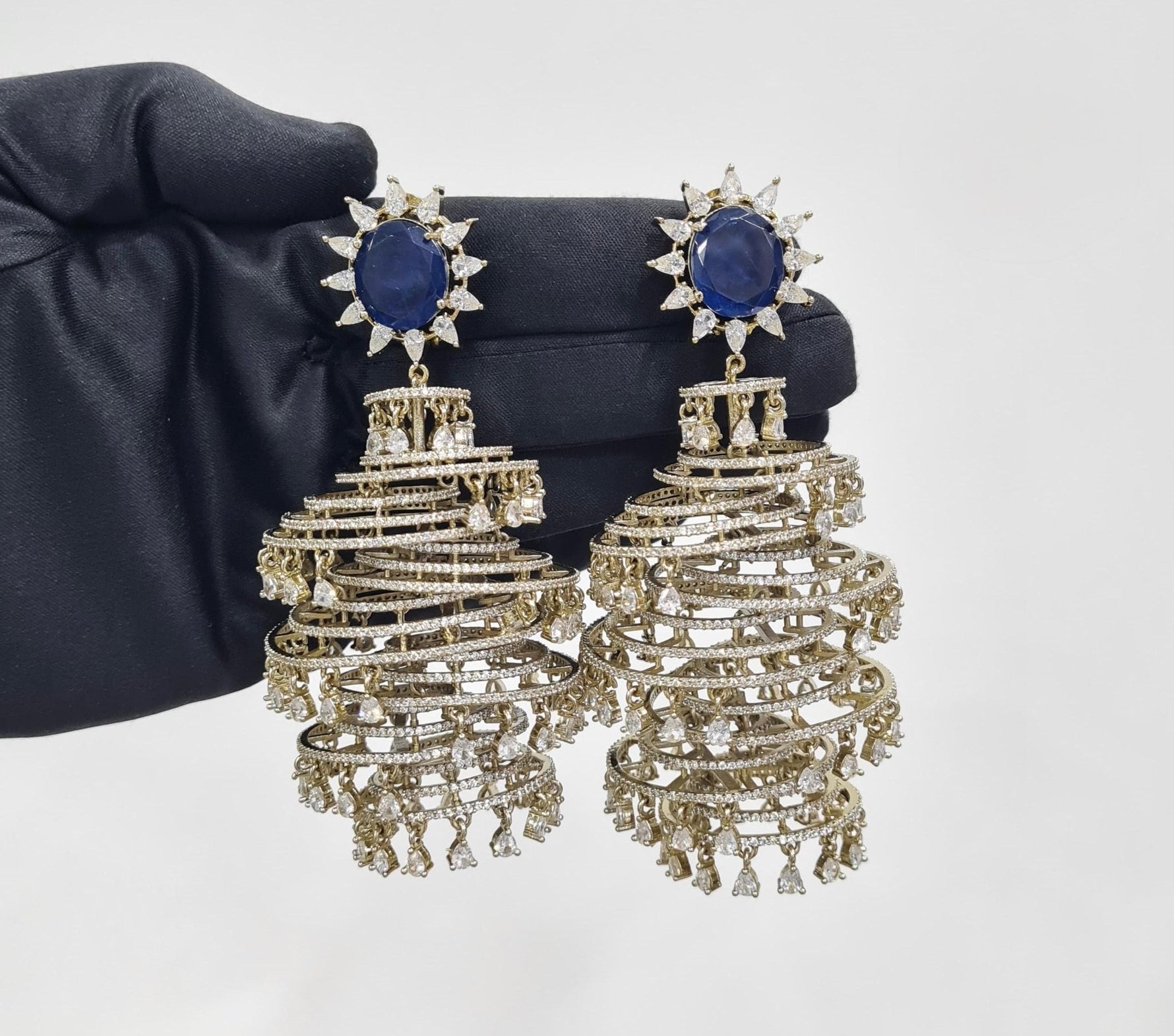 Cz Jhumki 09063 - KRISHNA'S SWETA JEWELLERY