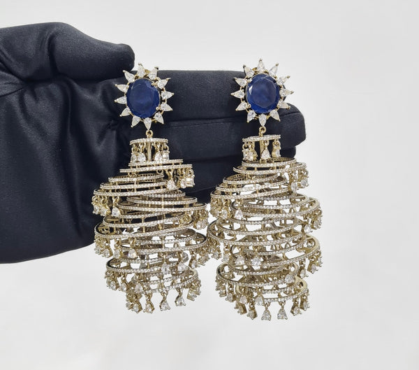 Cz Jhumki 09063 - KRISHNA'S SWETA JEWELLERY