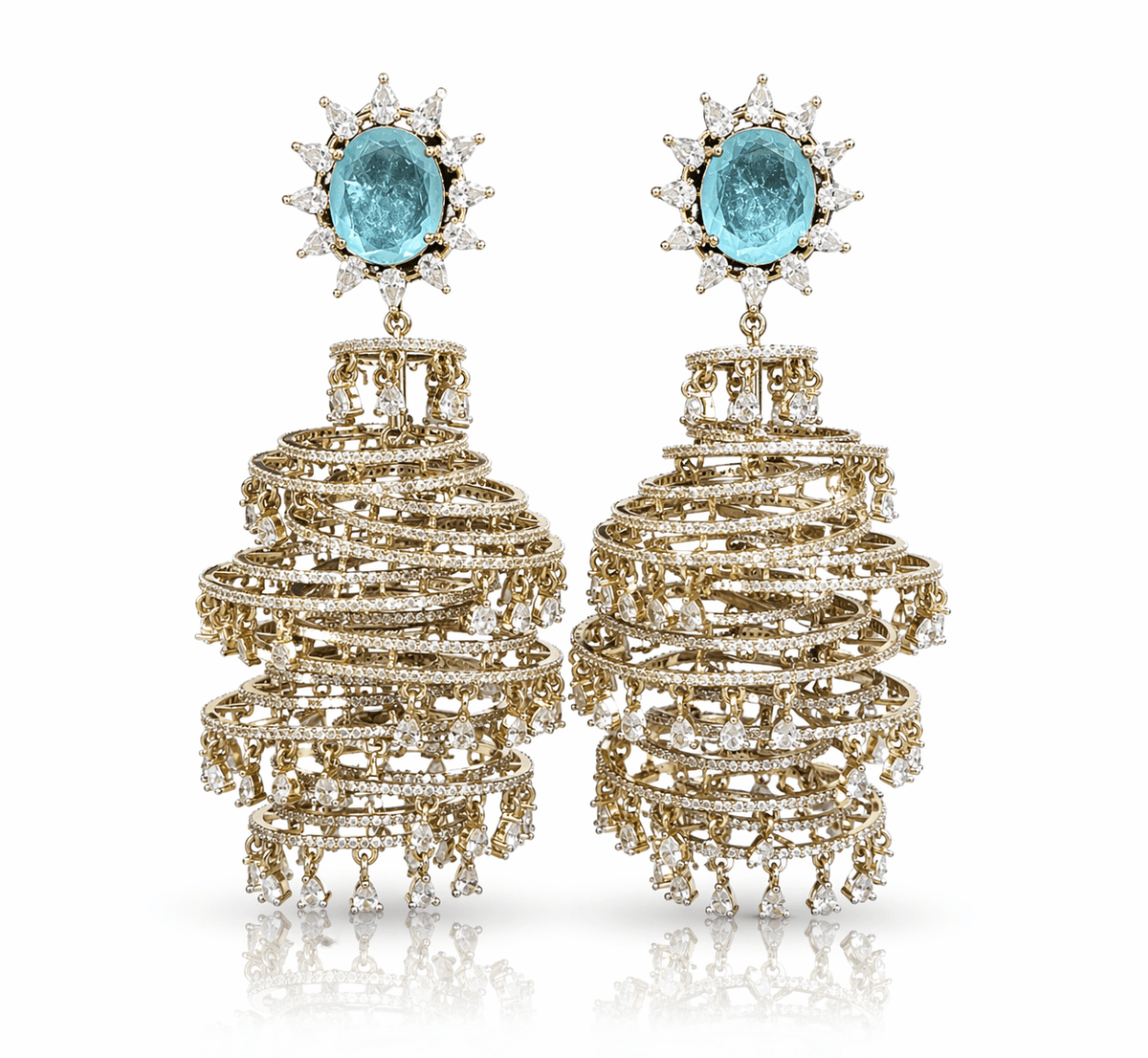 Cz Jhumki 09063 - KRISHNA'S SWETA JEWELLERY
