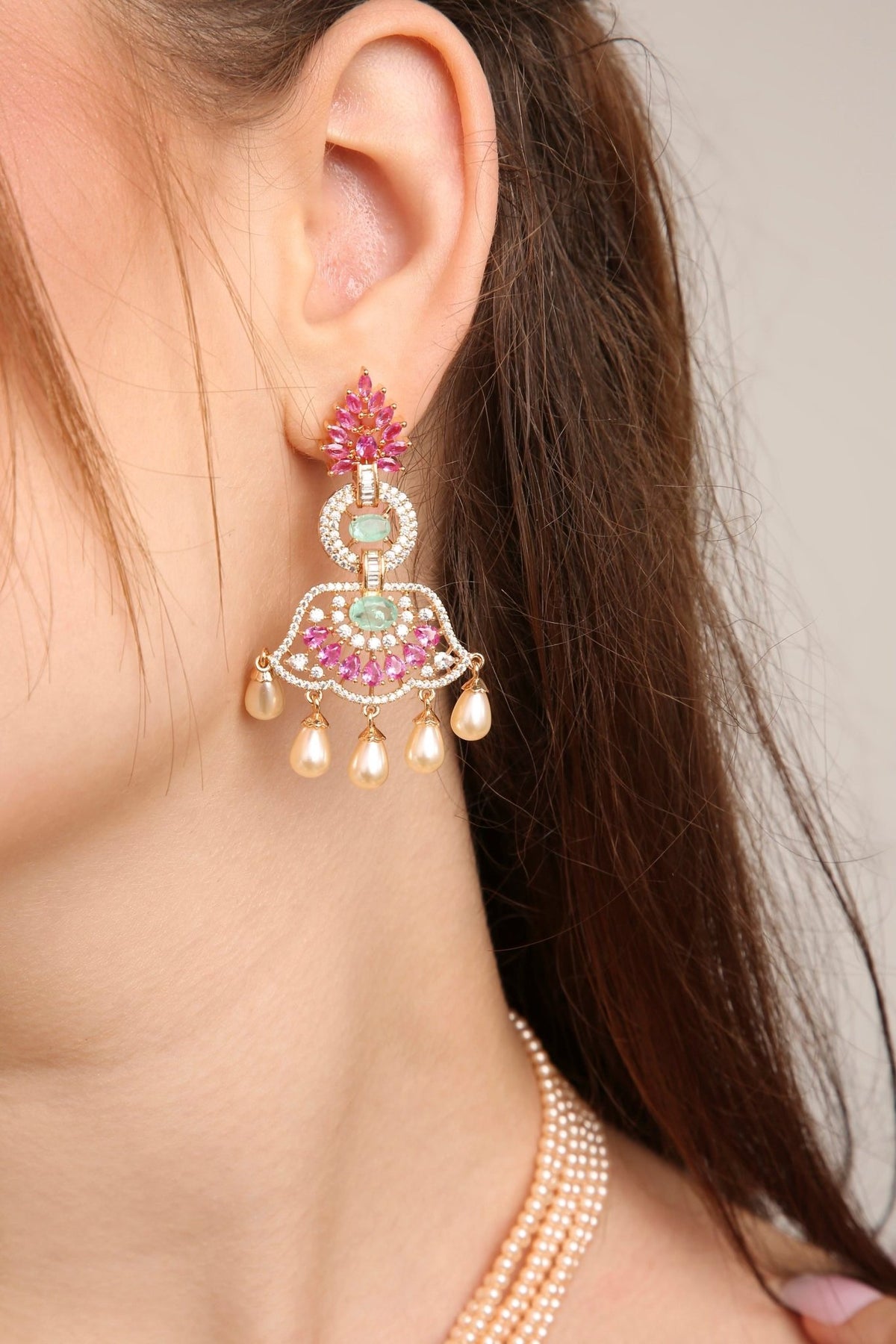 Cz Mintara Long 11003 - KRISHNA'S SWETA JEWELLERY
