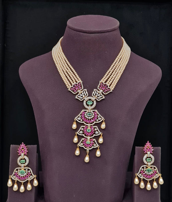 Cz Mintara Long 11003 - KRISHNA'S SWETA JEWELLERY