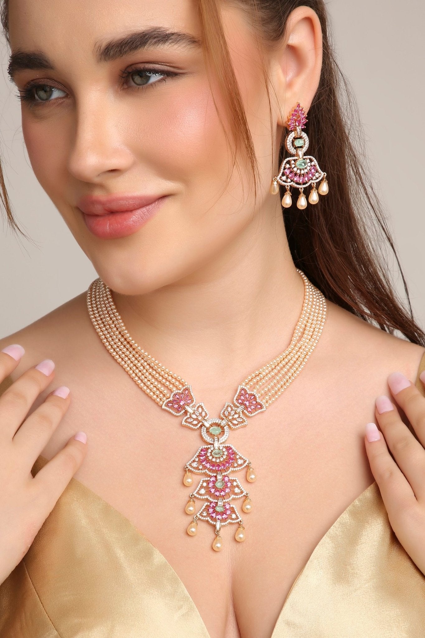 Cz Mintara Long 11003 - KRISHNA'S SWETA JEWELLERY