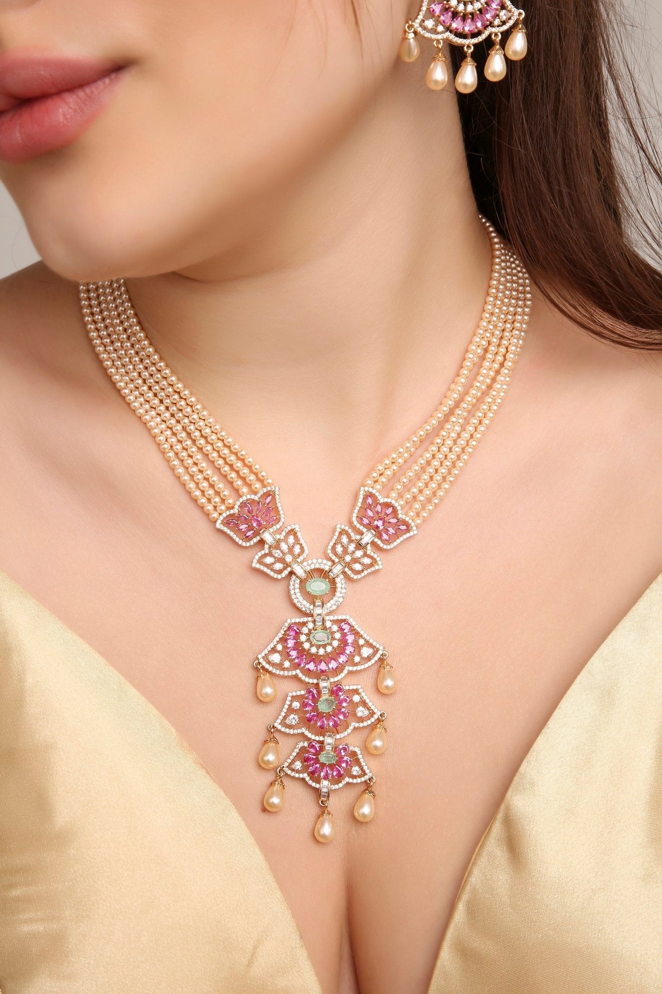 Cz Mintara Long 11003 - KRISHNA'S SWETA JEWELLERY