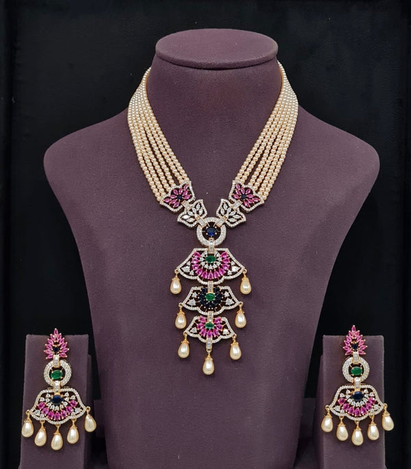 Cz Mintara Long 11003 - KRISHNA'S SWETA JEWELLERY