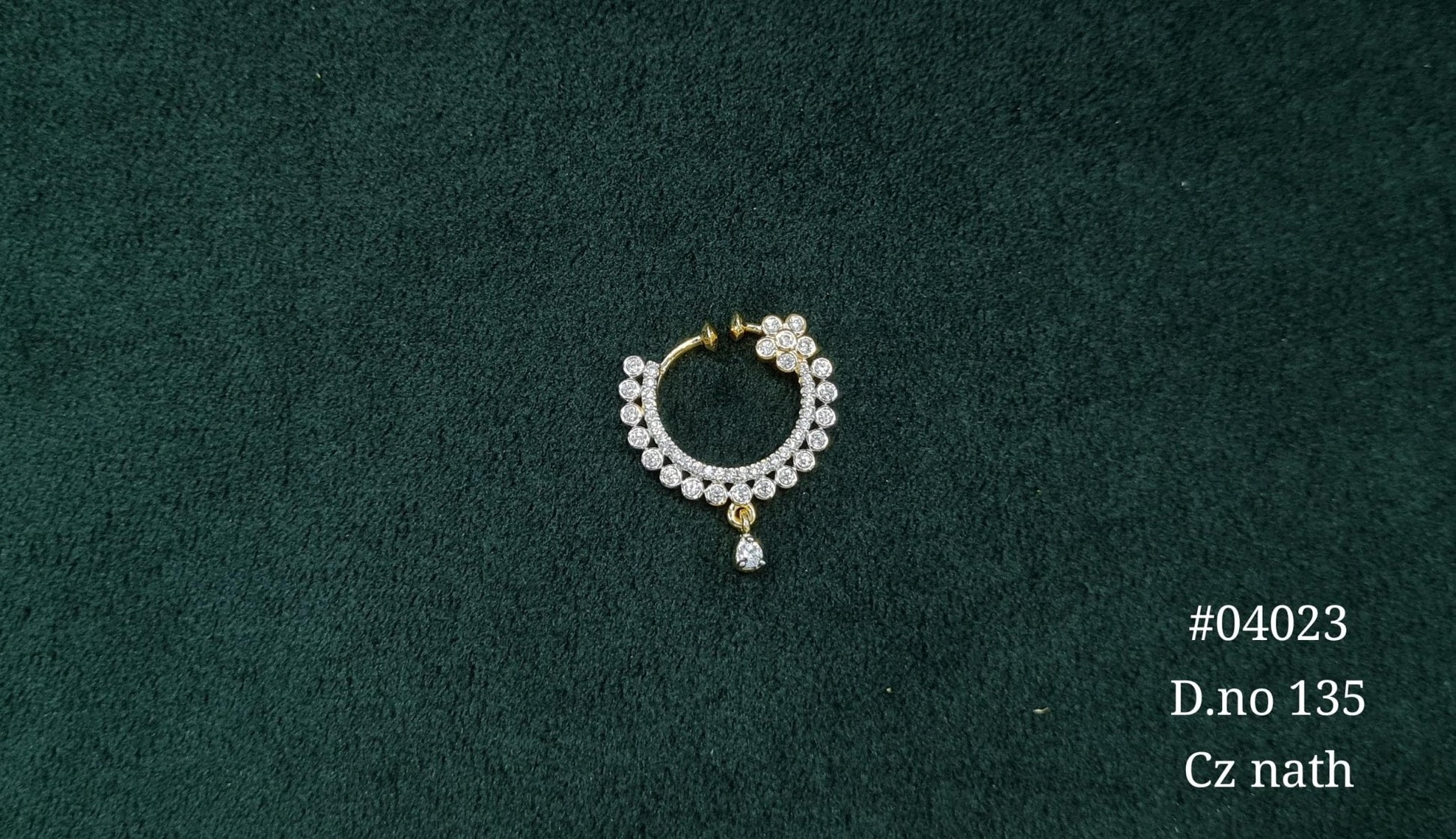 Cz Nath 04023 - KRISHNA'S SWETA JEWELLERY