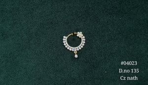 Cz Nath 04023 - KRISHNA'S SWETA JEWELLERY