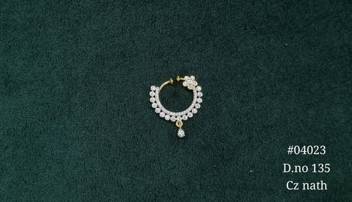 Cz Nath 04023 - KRISHNA'S SWETA JEWELLERY