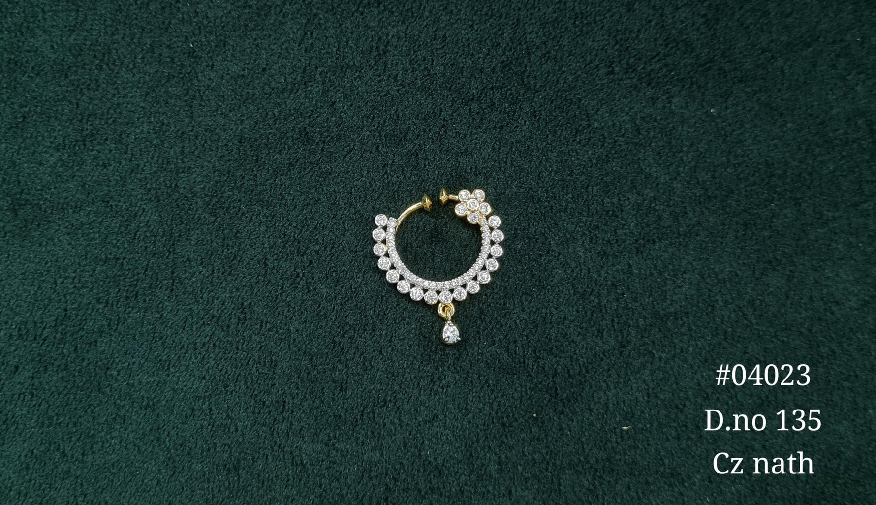 Cz Nath 04023 - KRISHNA'S SWETA JEWELLERY