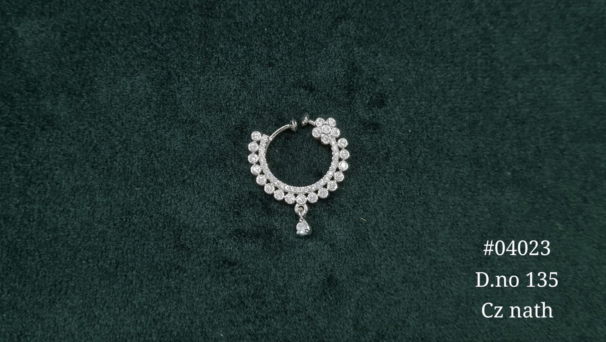 Cz Nath 04023 - KRISHNA'S SWETA JEWELLERY