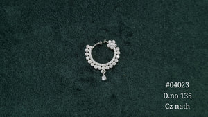 Cz Nath 04023 - KRISHNA'S SWETA JEWELLERY