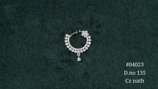 Cz Nath 04023 - KRISHNA'S SWETA JEWELLERY