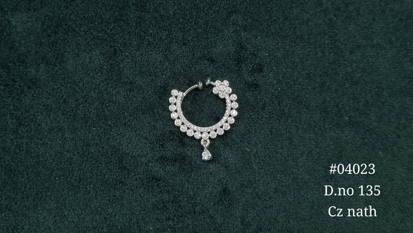 Cz Nath 04023 - KRISHNA'S SWETA JEWELLERY