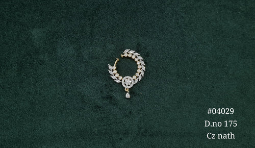 Cz Nath 04029 - KRISHNA'S SWETA JEWELLERY