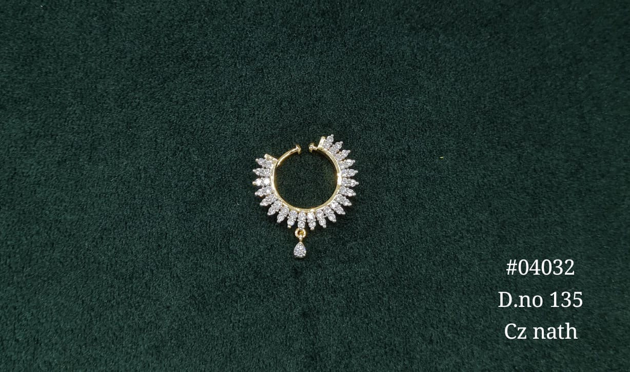 Cz Nath 04032 - KRISHNA'S SWETA JEWELLERY