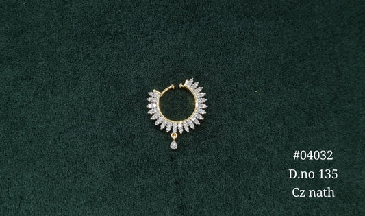 Cz Nath 04032 - KRISHNA'S SWETA JEWELLERY