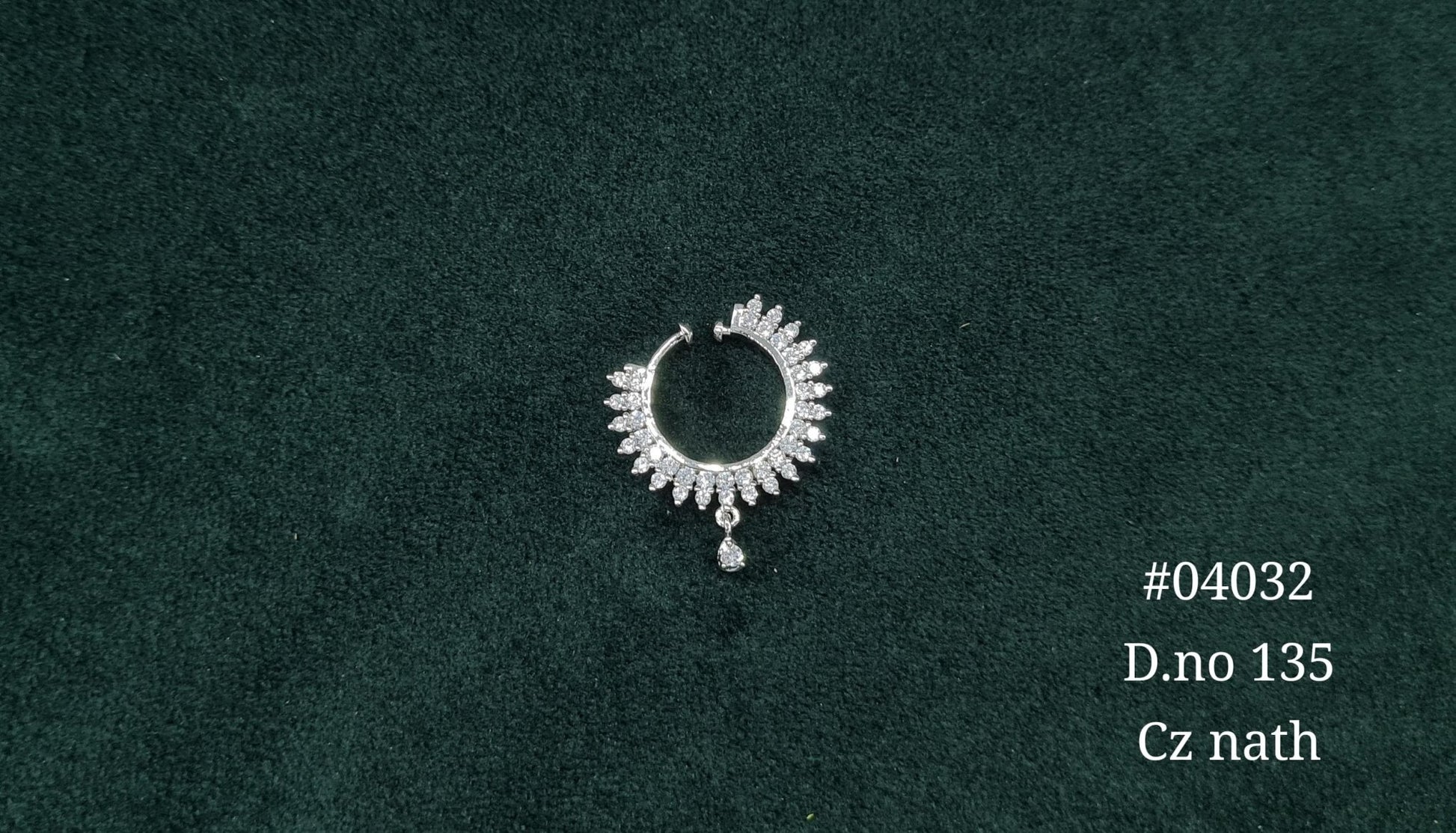 Cz Nath 04032 - KRISHNA'S SWETA JEWELLERY