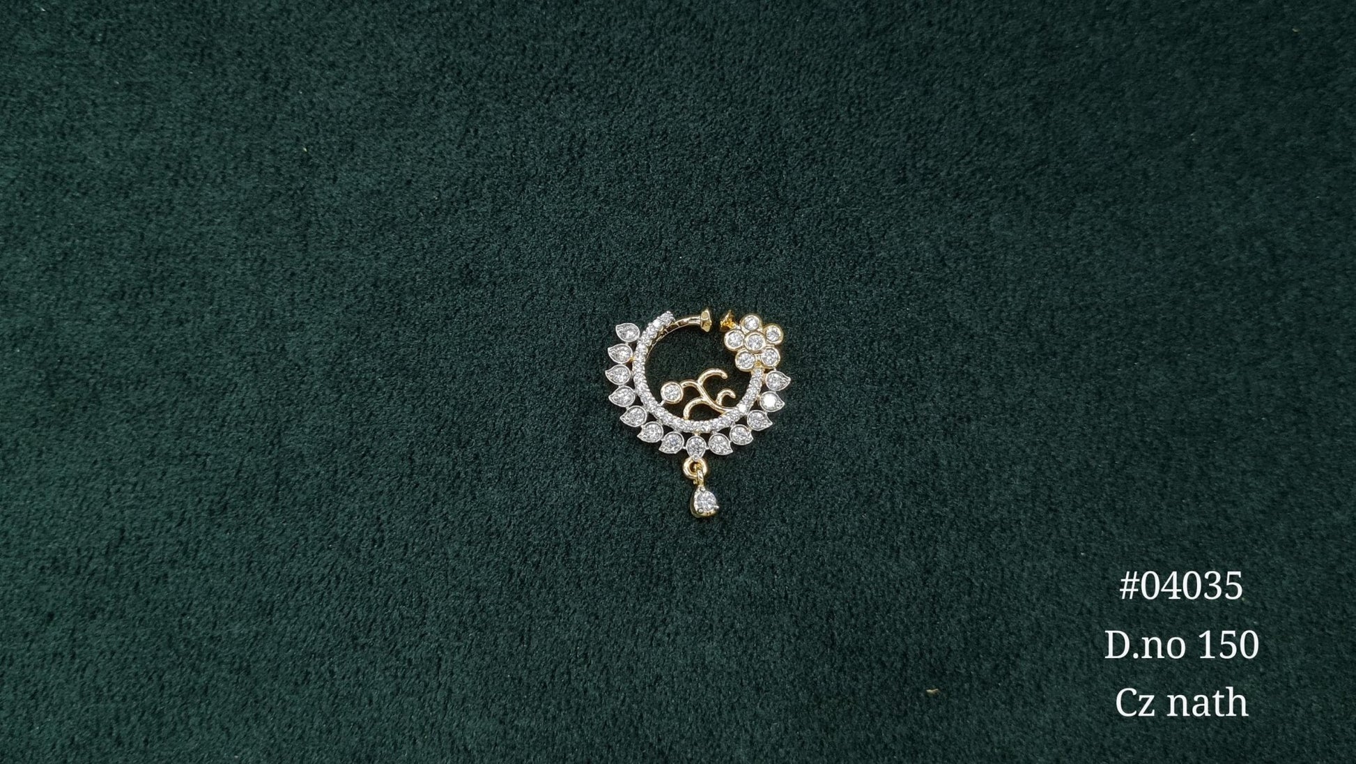 Cz Nath 04035 - KRISHNA'S SWETA JEWELLERY