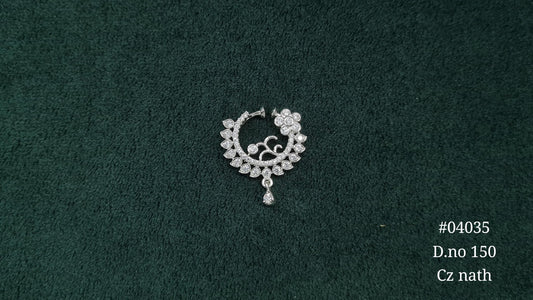 Cz Nath 04035 - KRISHNA'S SWETA JEWELLERY