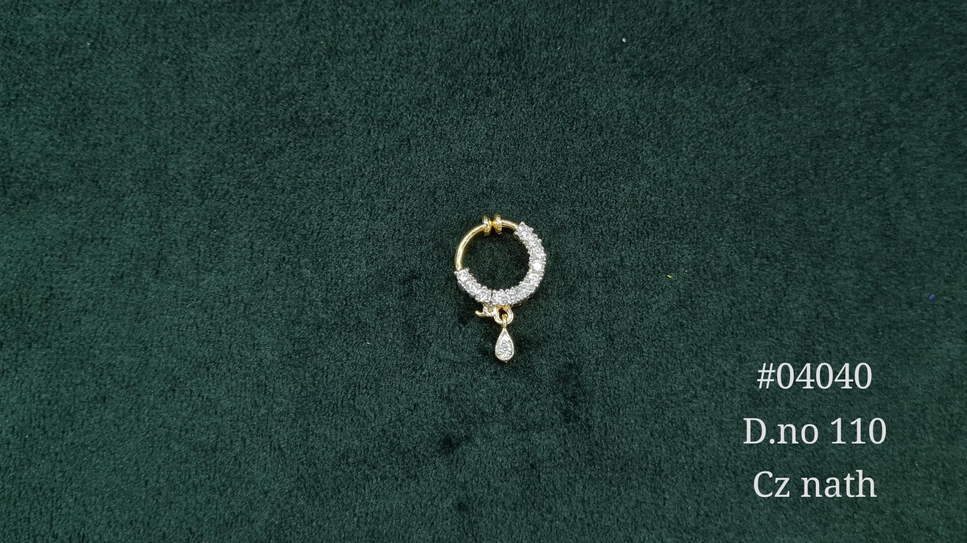 Cz Nath 04040 - KRISHNA'S SWETA JEWELLERY