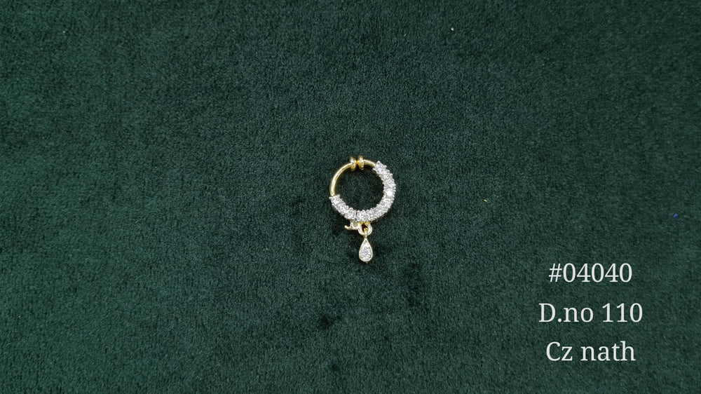 Cz Nath 04040 - KRISHNA'S SWETA JEWELLERY