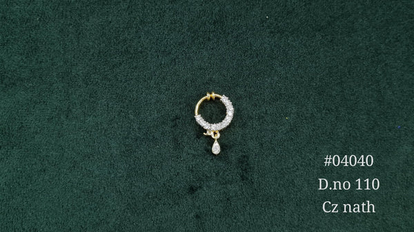 Cz Nath 04040 - KRISHNA'S SWETA JEWELLERY