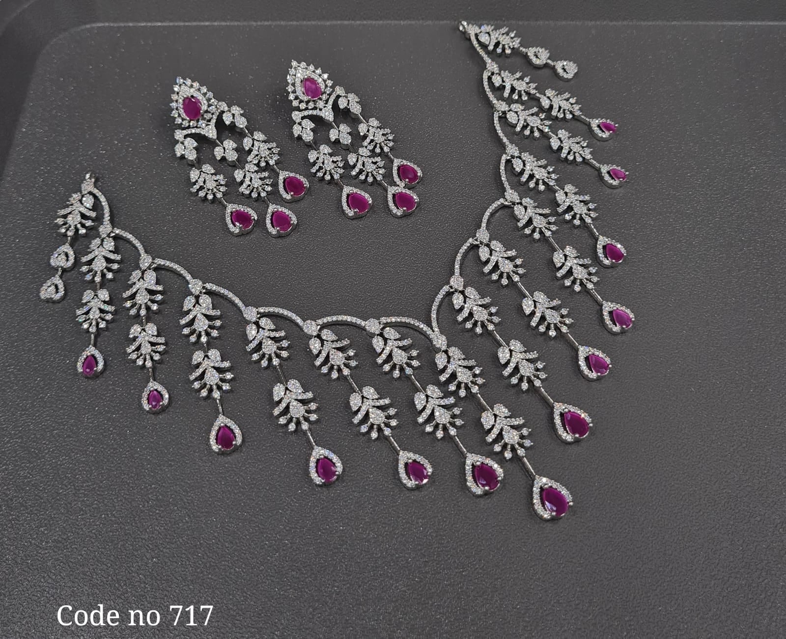 Cz Necklace 00995 - KRISHNA'S SWETA JEWELLERY