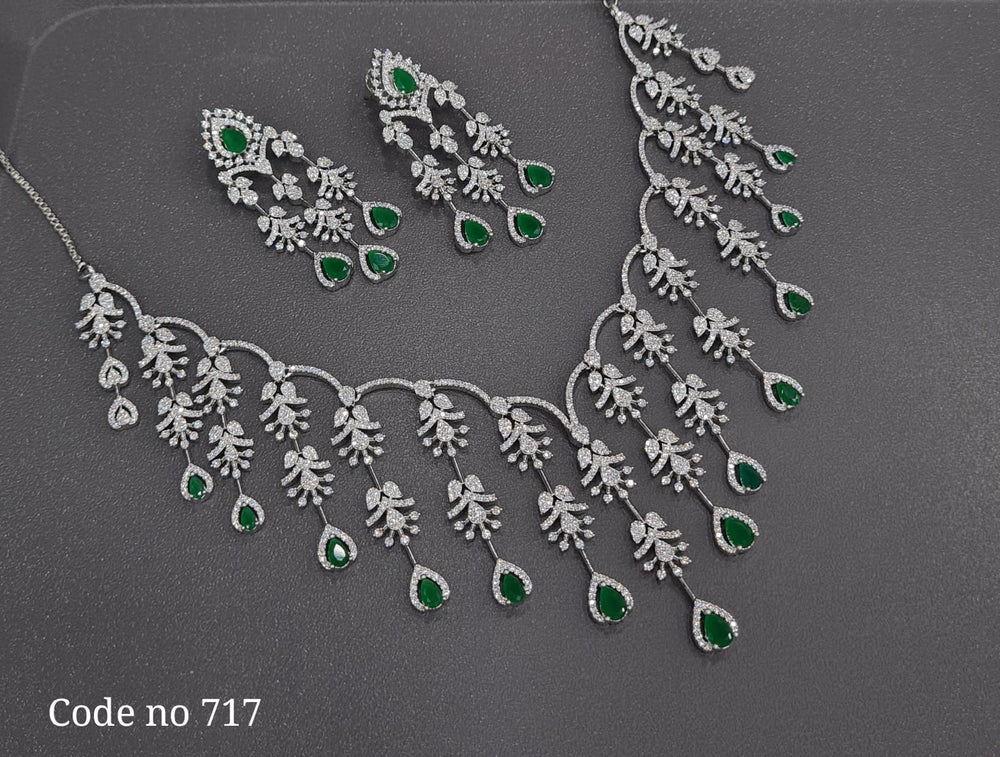 Cz Necklace 00995 - KRISHNA'S SWETA JEWELLERY