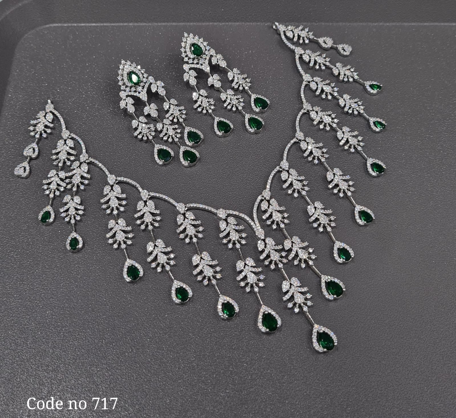 Cz Necklace 00995 - KRISHNA'S SWETA JEWELLERY