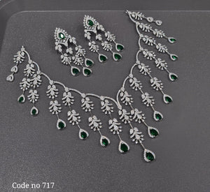 Cz Necklace 00995 - KRISHNA'S SWETA JEWELLERY