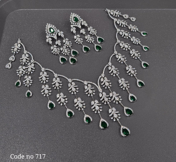 Cz Necklace 00995 - KRISHNA'S SWETA JEWELLERY