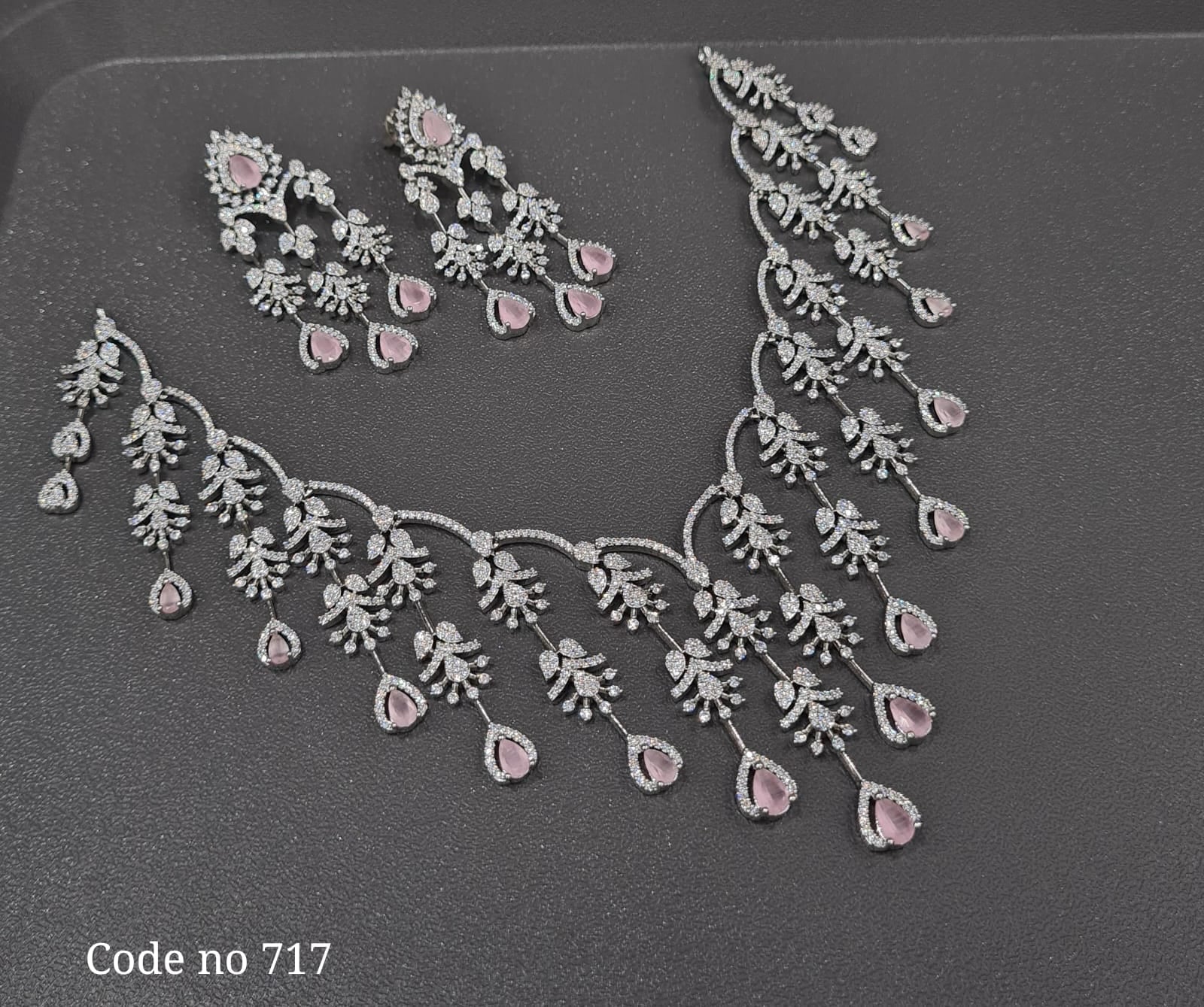 Cz Necklace 00995 - KRISHNA'S SWETA JEWELLERY