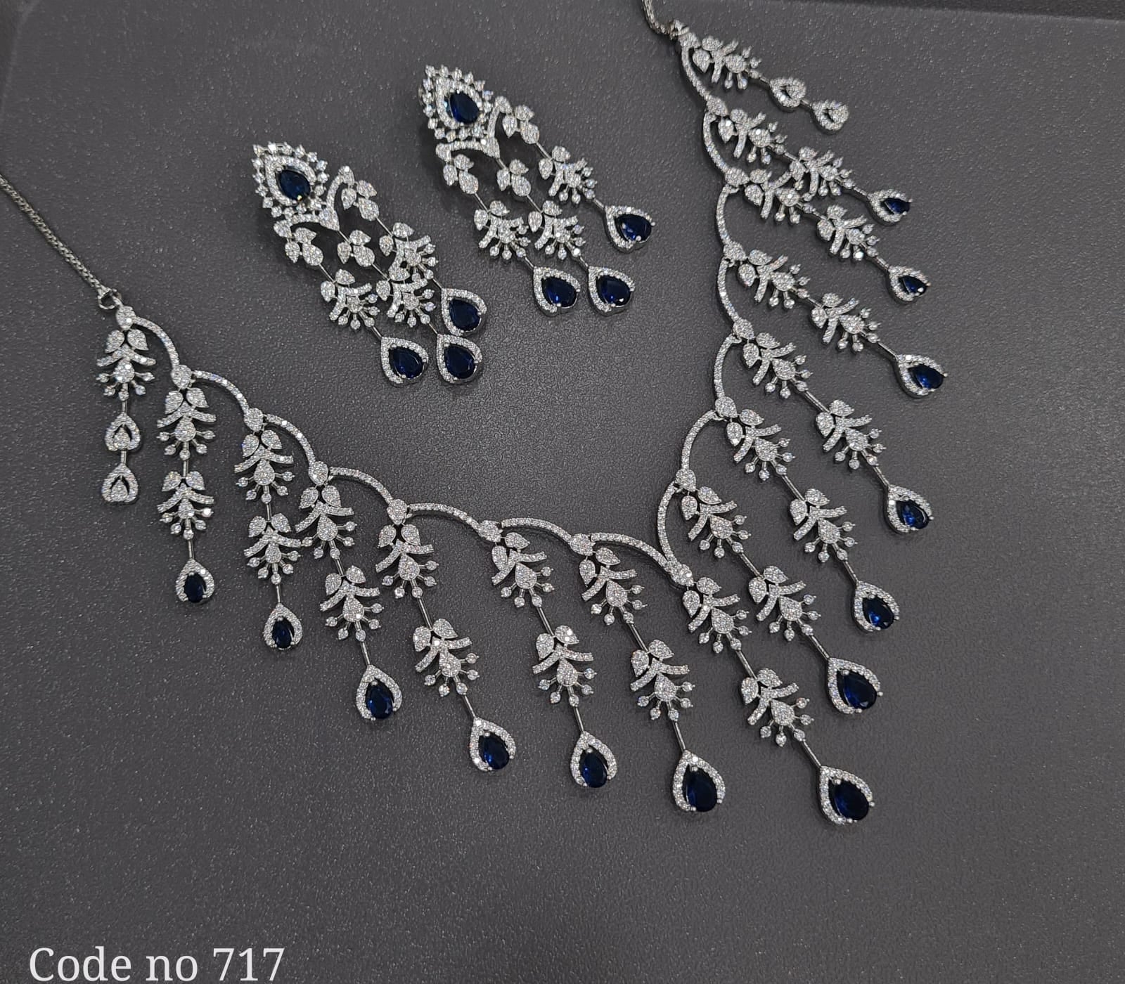 Cz Necklace 00995 - KRISHNA'S SWETA JEWELLERY