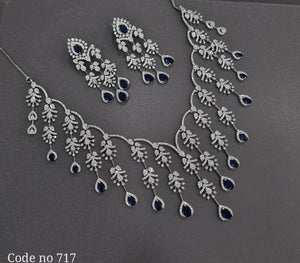 Cz Necklace 00995 - KRISHNA'S SWETA JEWELLERY
