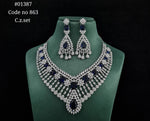Cz Necklace 01387 - KRISHNA'S SWETA JEWELLERY