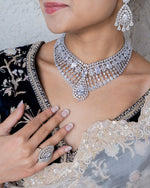 Cz Necklace 01387 - KRISHNA'S SWETA JEWELLERY