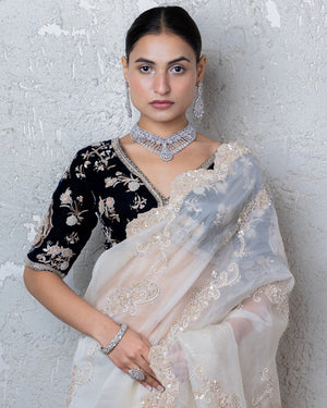 Cz Necklace 01387 - KRISHNA'S SWETA JEWELLERY