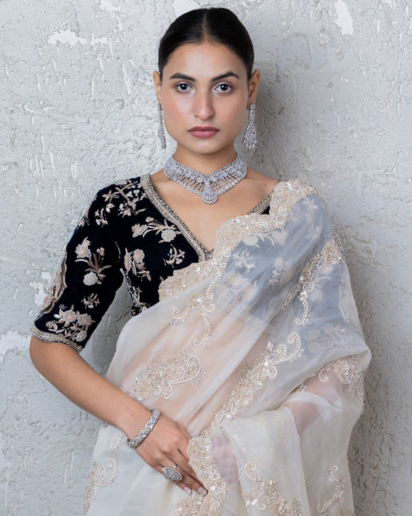 Cz Necklace 01387 - KRISHNA'S SWETA JEWELLERY