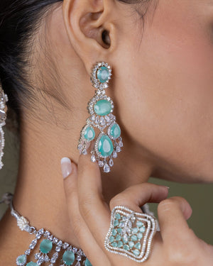 Cz Necklace 01413 - KRISHNA'S SWETA JEWELLERY