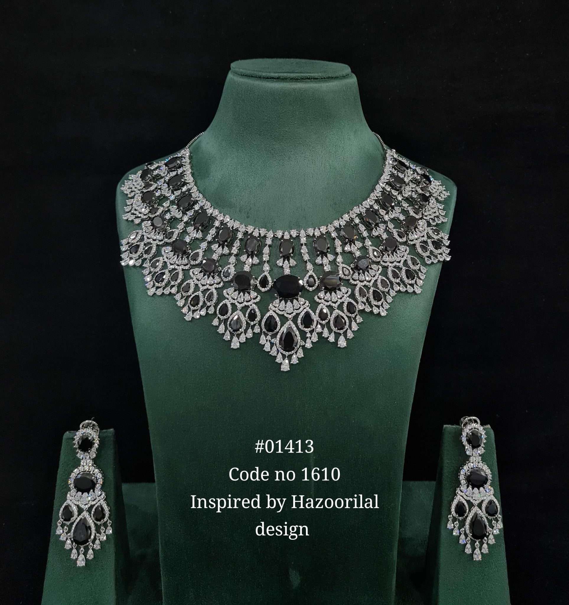 Cz Necklace 01413 - KRISHNA'S SWETA JEWELLERY