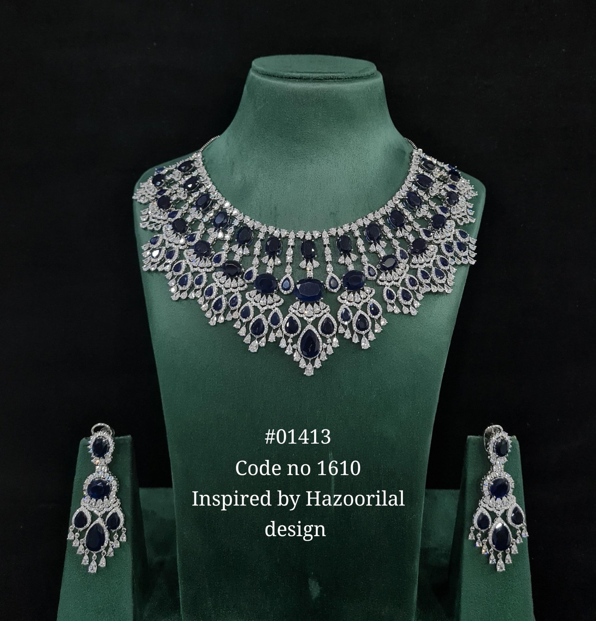 Cz Necklace 01413 - KRISHNA'S SWETA JEWELLERY