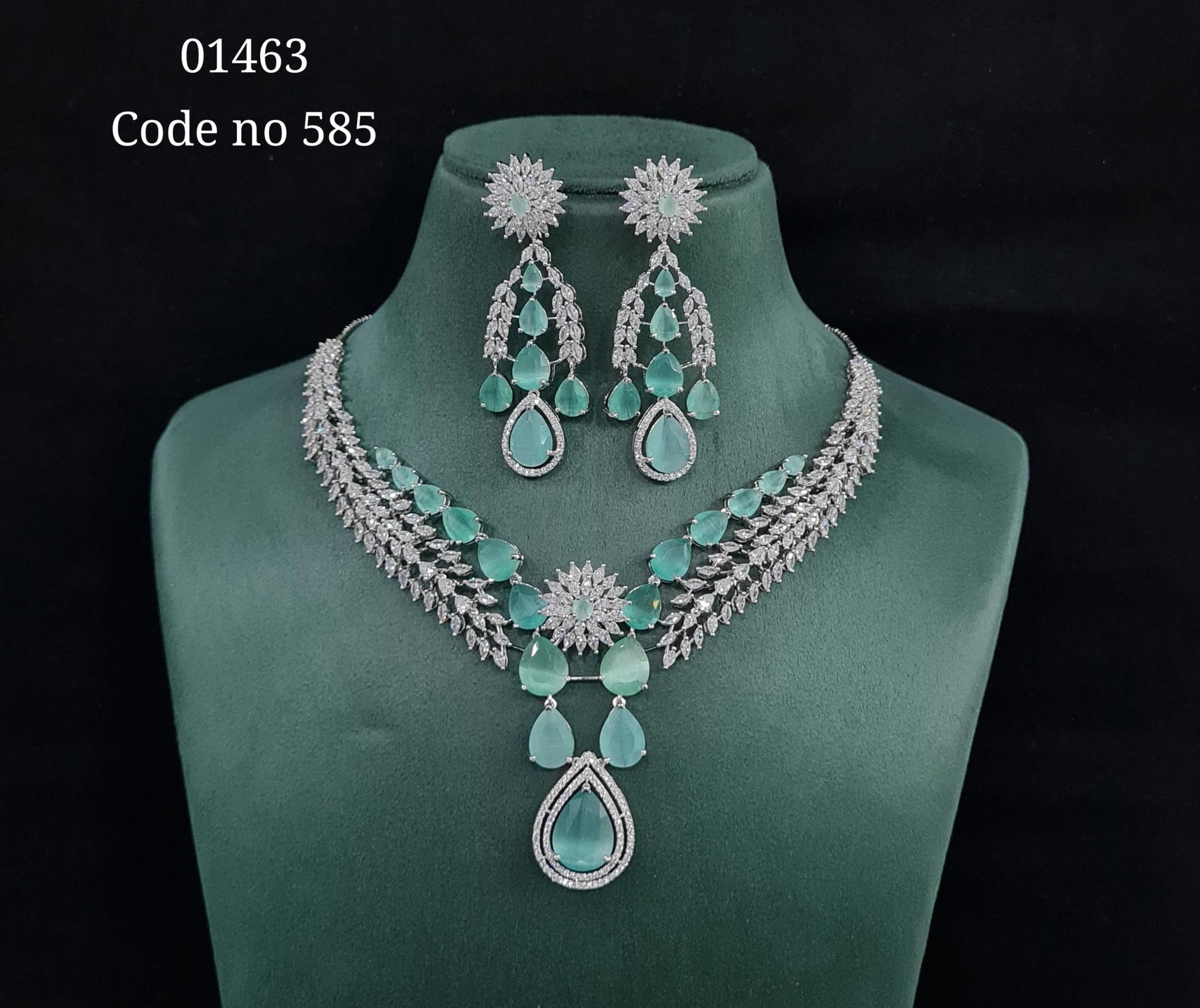 Cz Necklace 01463 - KRISHNA'S SWETA JEWELLERY